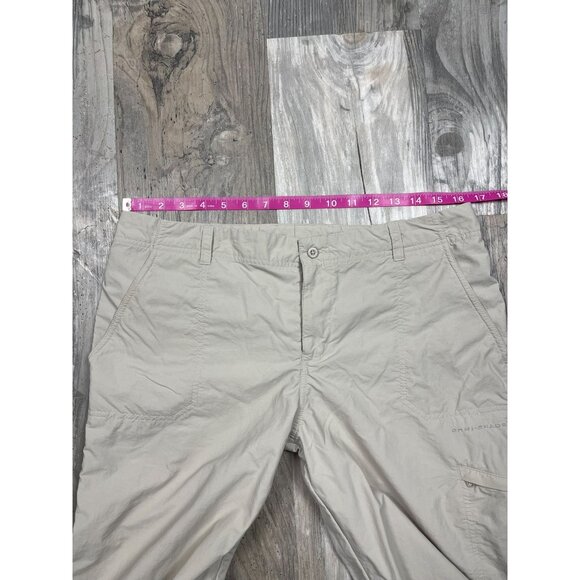 Columbia PFG Aruba Roll Up Pants Womens 12 Regular Tan Convertible Fishing - Picture 10 of 12